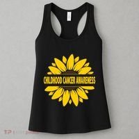 Childhood Cancer Awareness Sunflower Women's Tank Top thumb 3