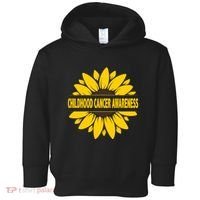 Childhood Cancer Awareness Sunflower Toddler Hoodie thumb 0