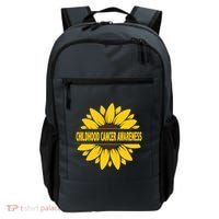 Childhood Cancer Awareness Sunflower Backpack thumb 0