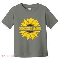 Childhood Cancer Awareness Sunflower Toddler T-Shirt thumb 0