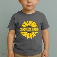 Childhood Cancer Awareness Sunflower Toddler T-Shirt thumb 2