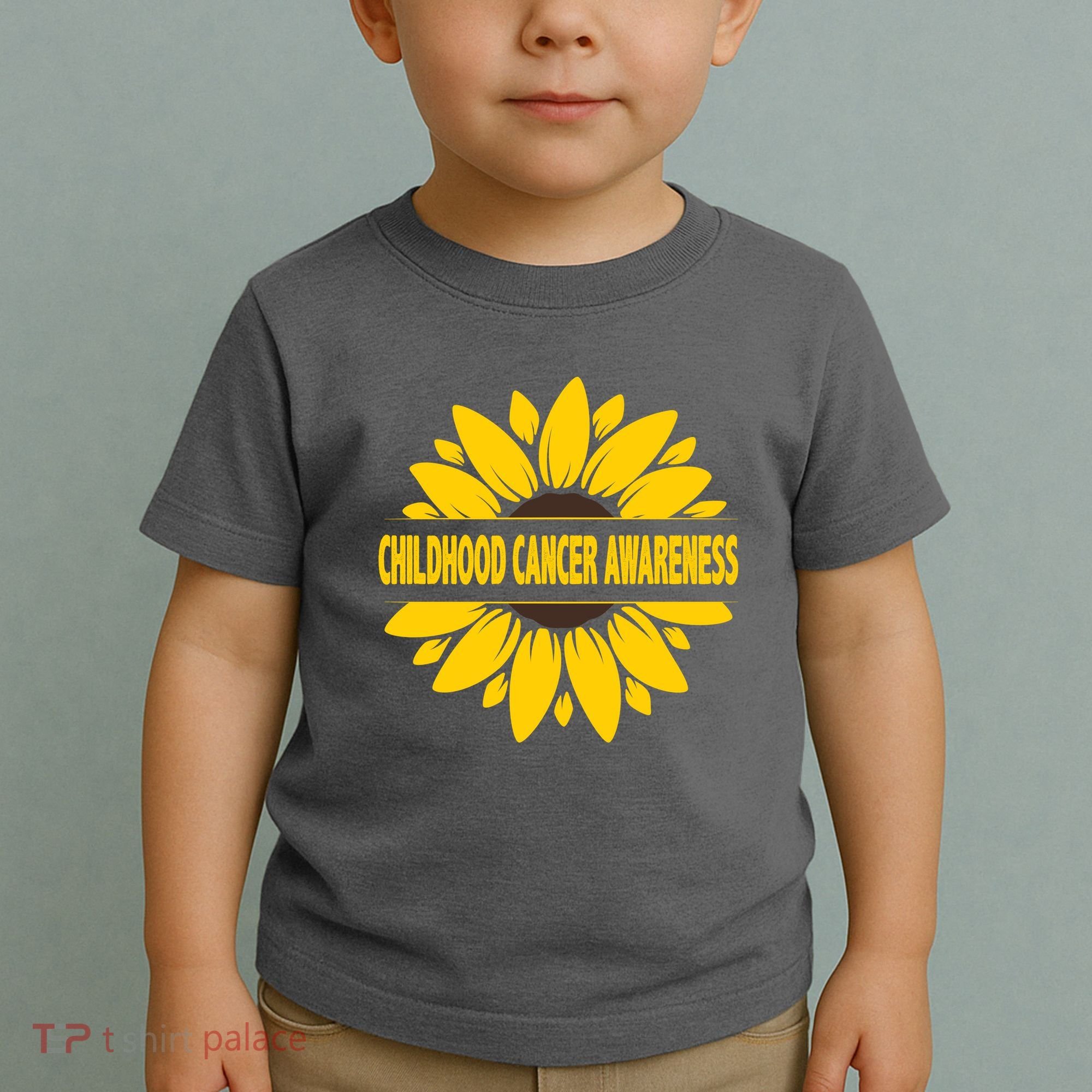 Childhood Cancer Awareness Sunflower Toddler T-Shirt