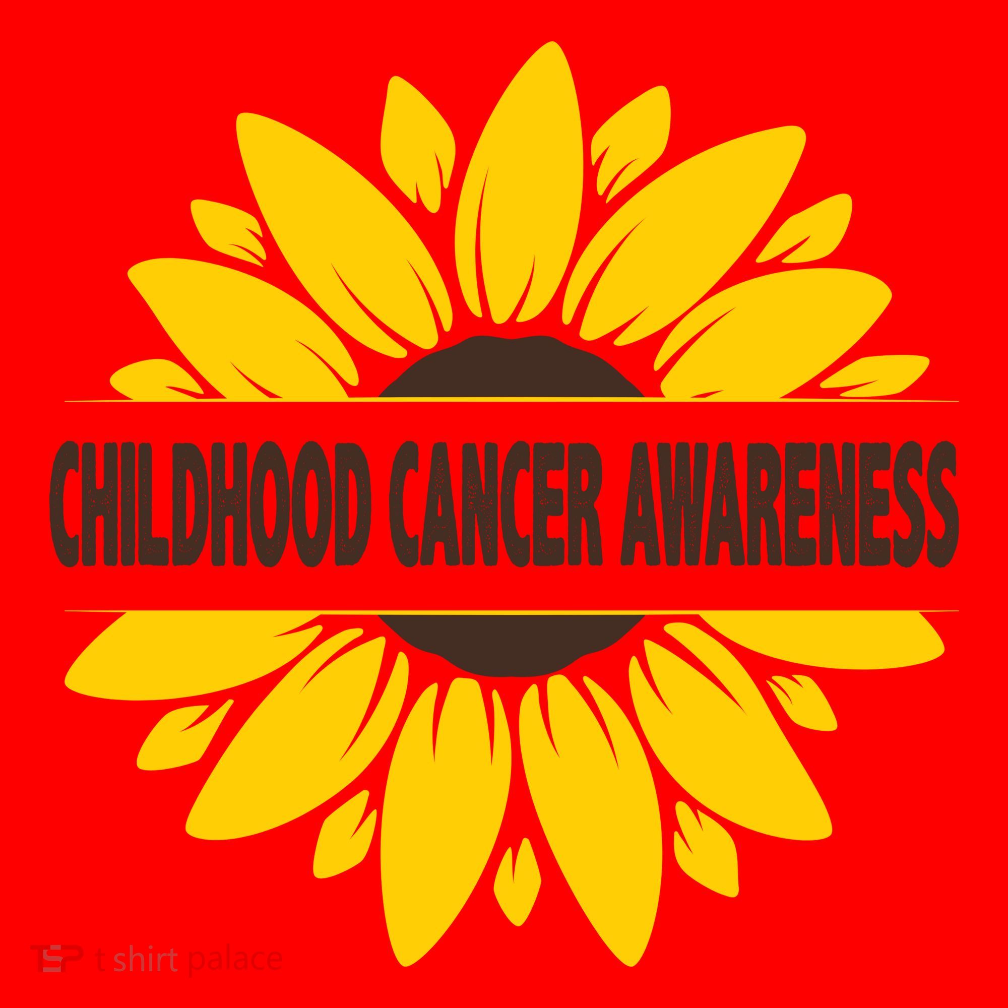 Childhood Cancer Awareness Sunflower Santa Hat