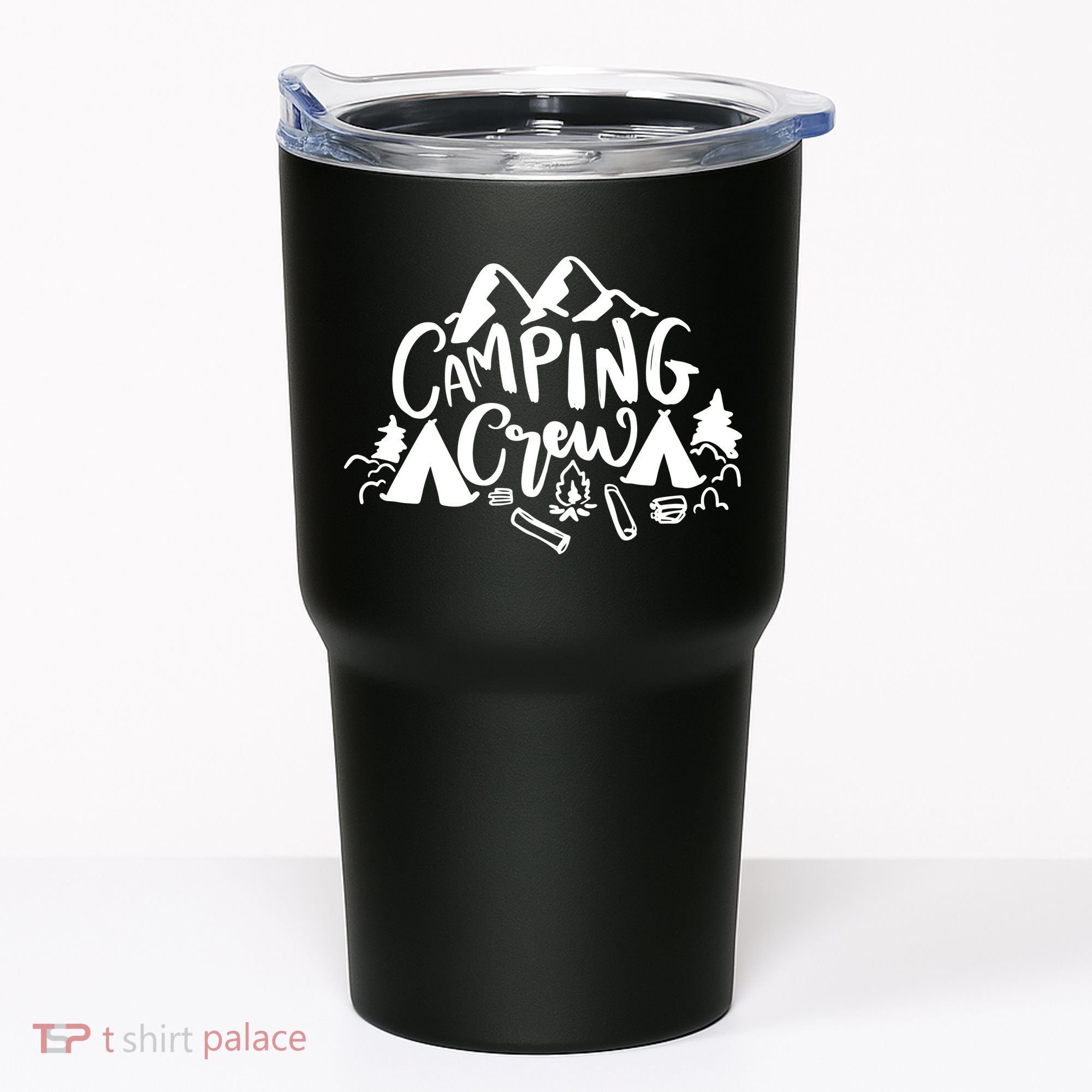 Camping Crew Adventure Mountain Tumbler