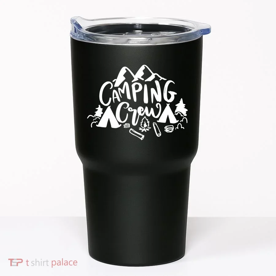 Camping Crew Adventure Mountain Tumbler