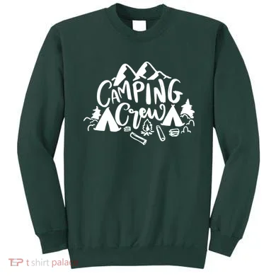 Camping Crew Adventure Mountain Sweatshirt