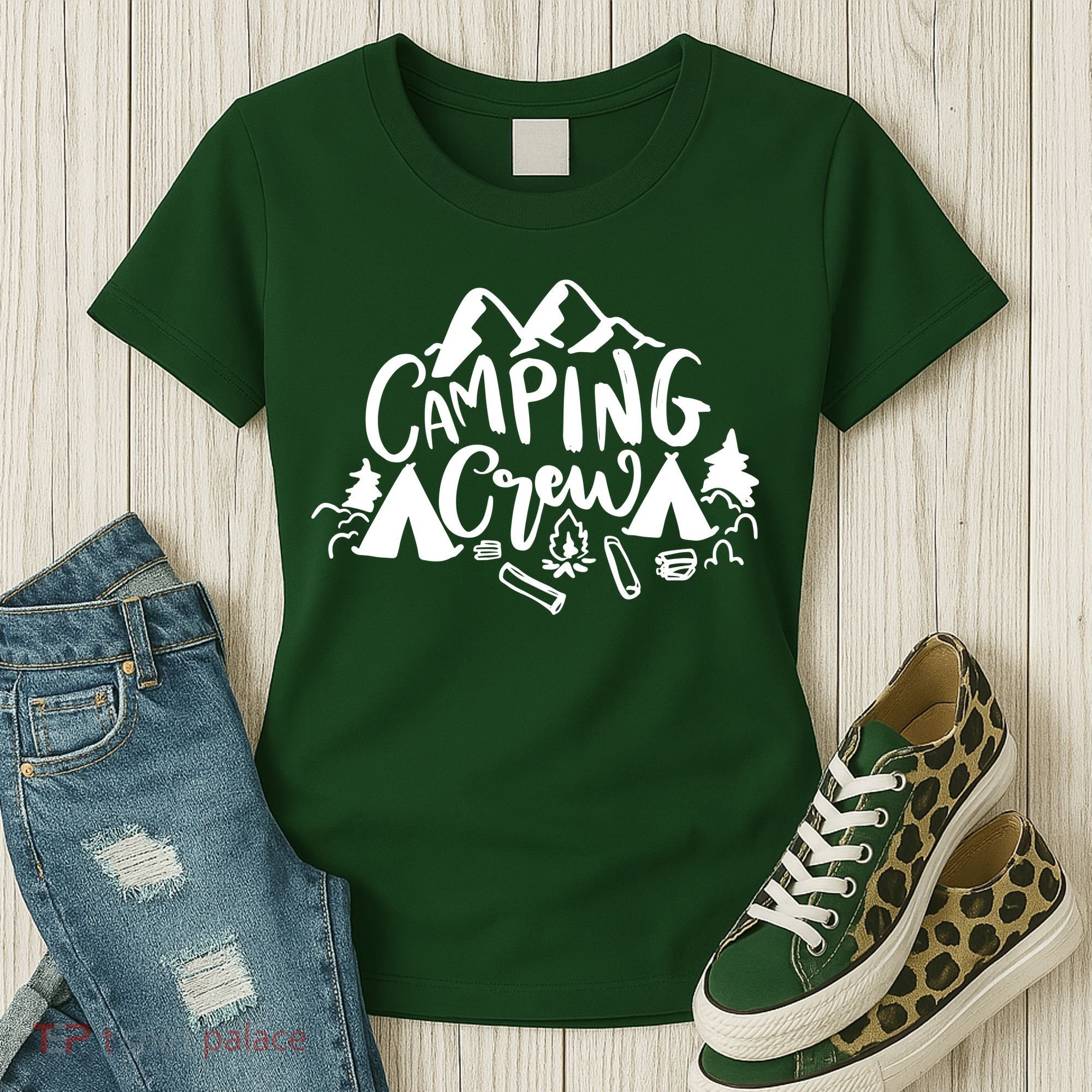 Camping Crew Adventure Mountain Women's T-Shirt