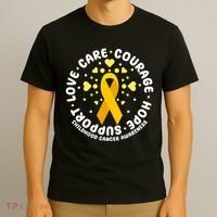 Childhood Cancer Awareness Support Family T-Shirt thumb 3