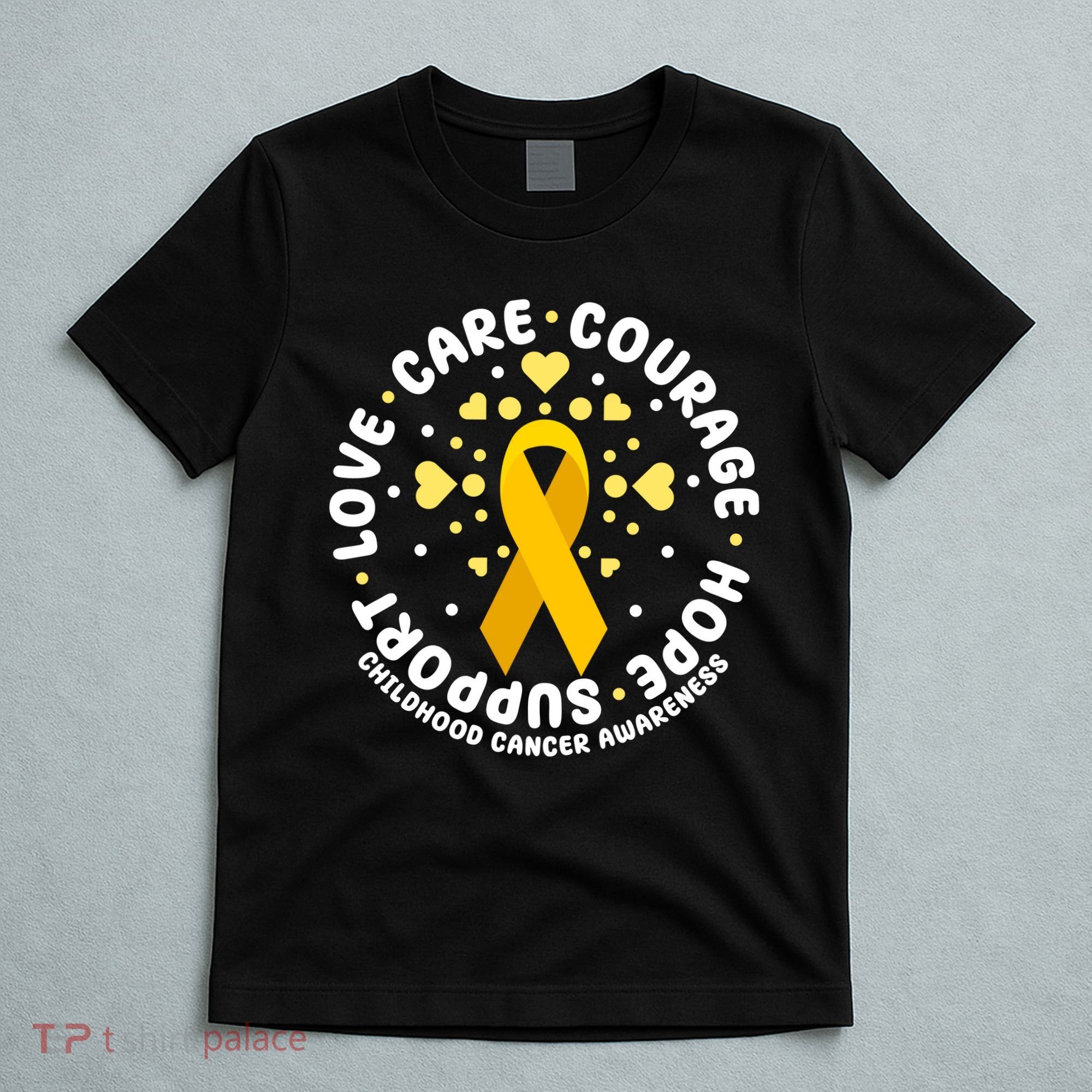 Childhood Cancer Awareness Support Family T-Shirt