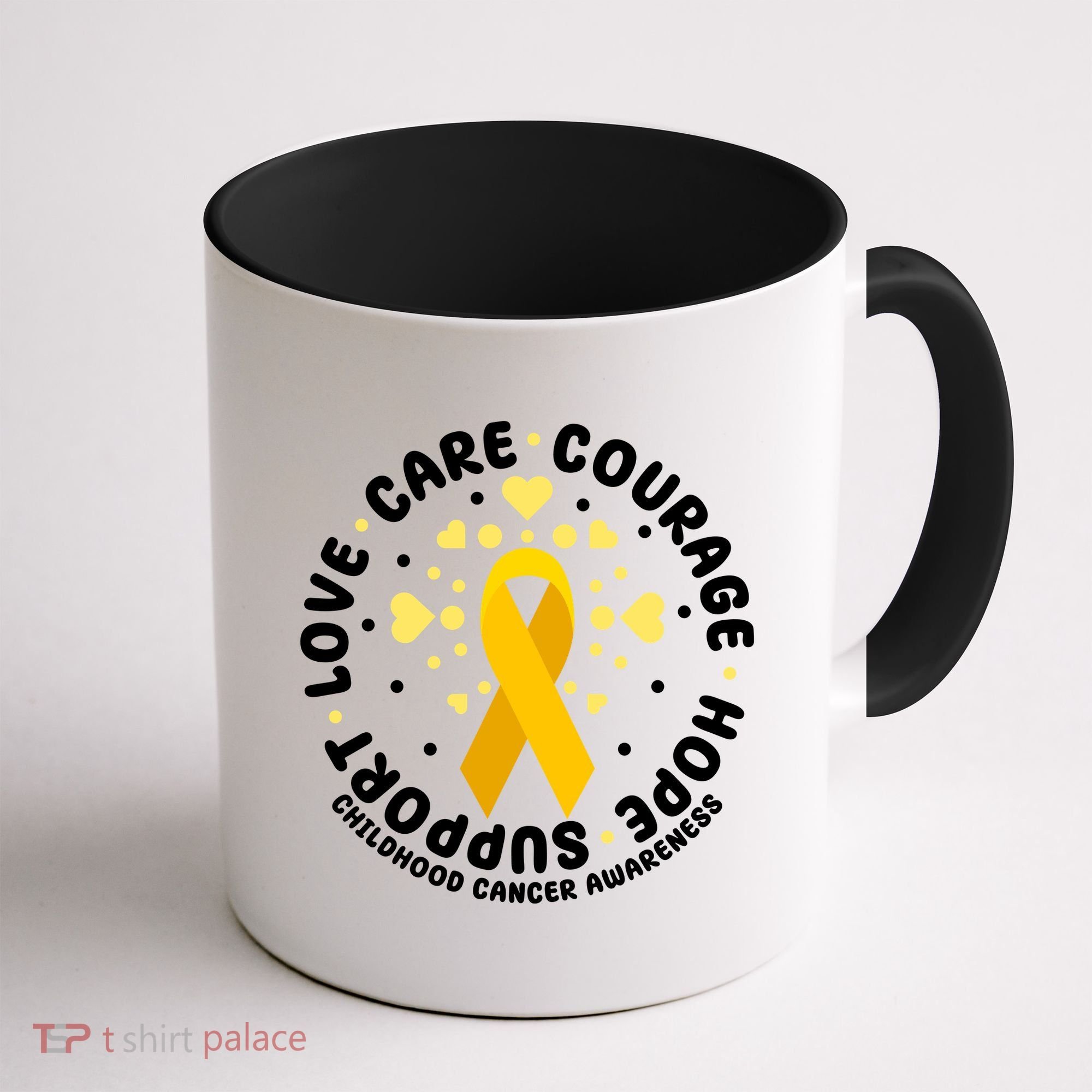 Childhood Cancer Awareness Support Family Coffee Mug
