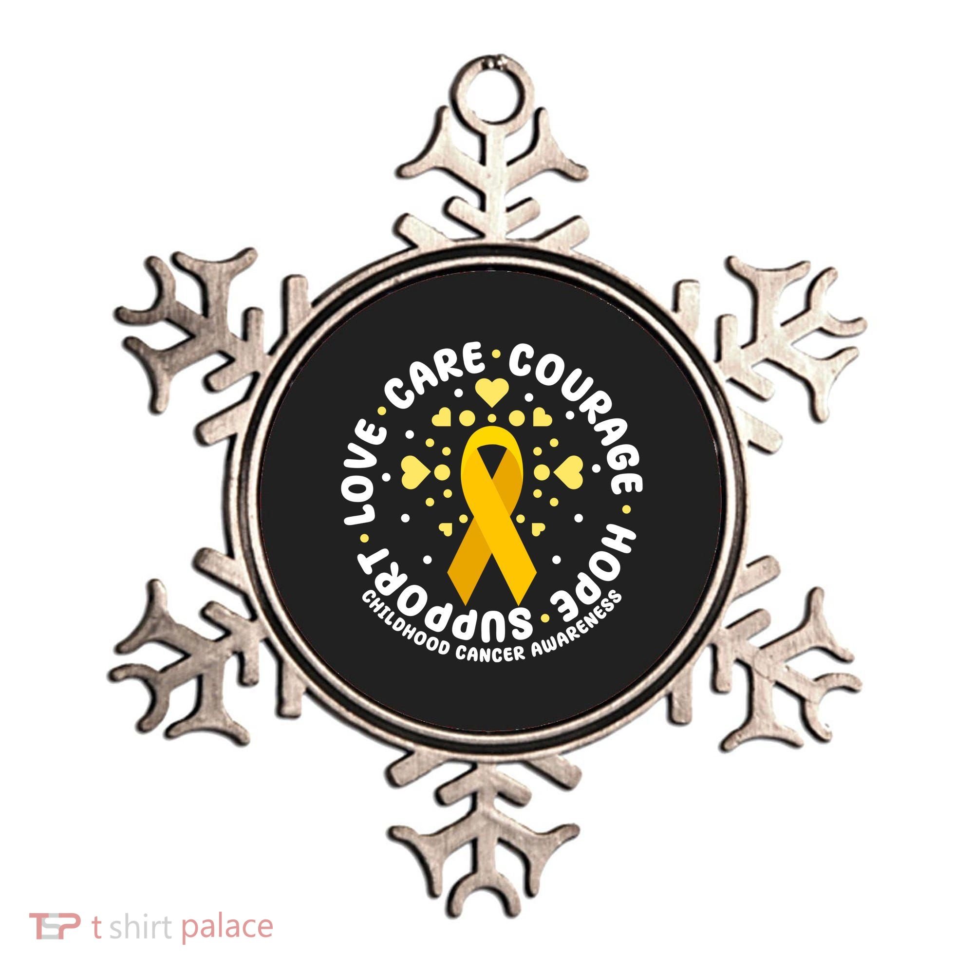 Childhood Cancer Awareness Support Family Ornament