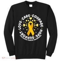 Childhood Cancer Awareness Support Family Tall Sweatshirt thumb 0