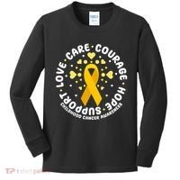 Childhood Cancer Awareness Support Family Kids Long Sleeve Shirt thumb 0
