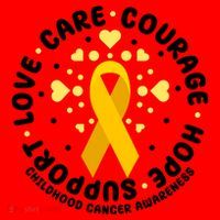 Childhood Cancer Awareness Support Family Santa Hat thumb 1