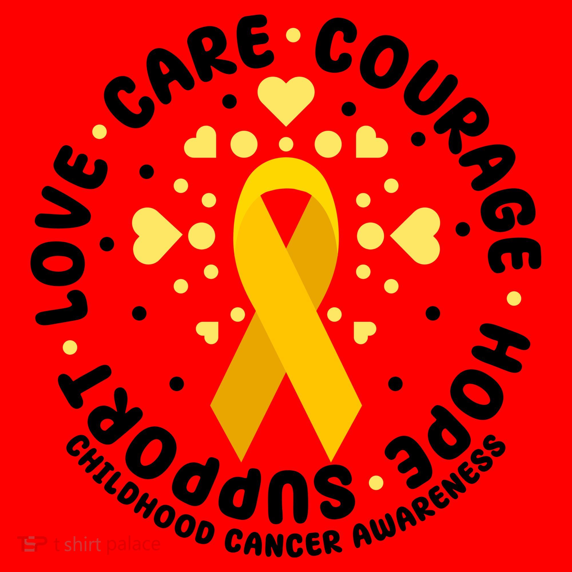 Childhood Cancer Awareness Support Family Santa Hat