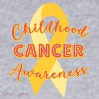Childhood Cancer Awarebess Golden Gold Robbon Women's Racerback Cropped Tank thumb 2