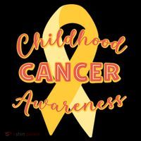 Childhood Cancer Awarebess Golden Gold Robbon Stripe Pom Pom Beanie thumb 2