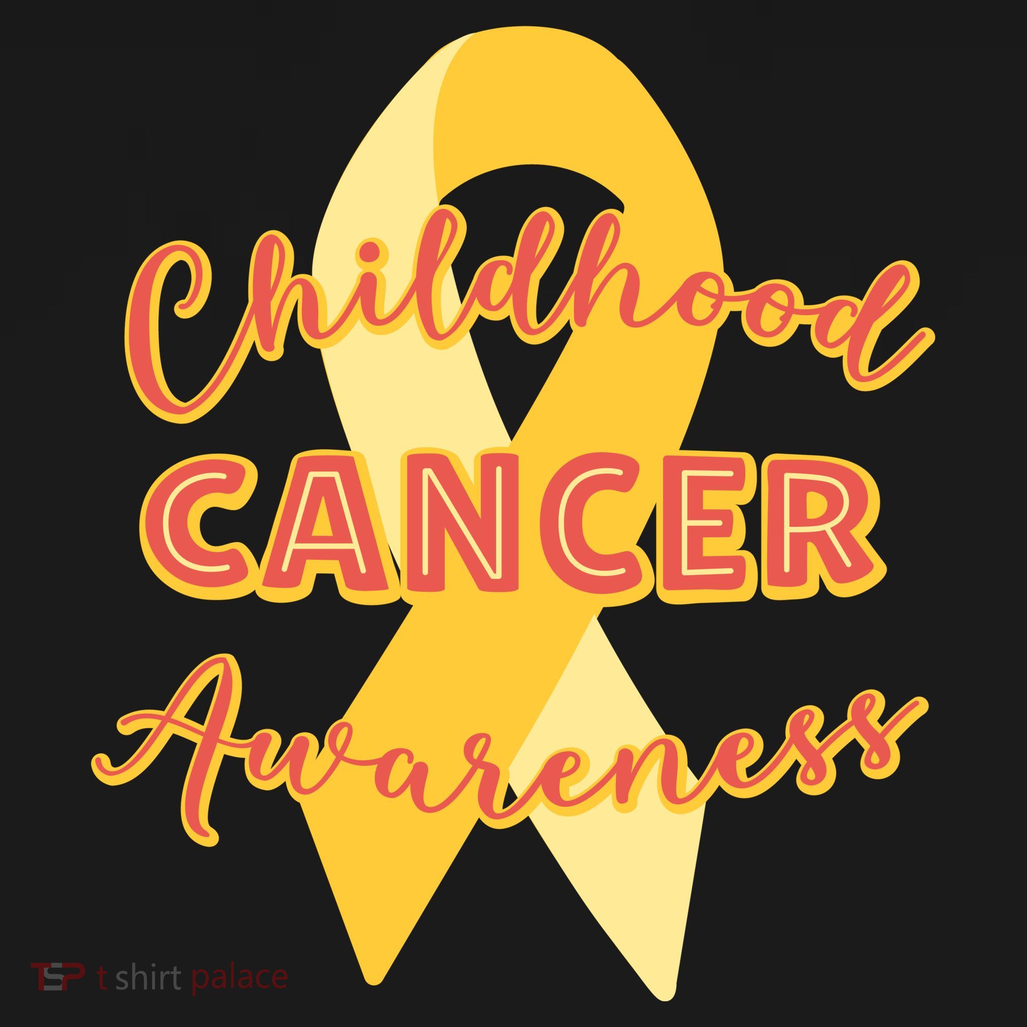 Childhood Cancer Awarebess Golden Gold Robbon Long Sleeve Shirt