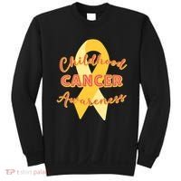 Childhood Cancer Awarebess Golden Gold Robbon Sweatshirt thumb 0