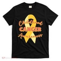 Childhood Cancer Awarebess Golden Gold Robbon T-Shirt thumb 0