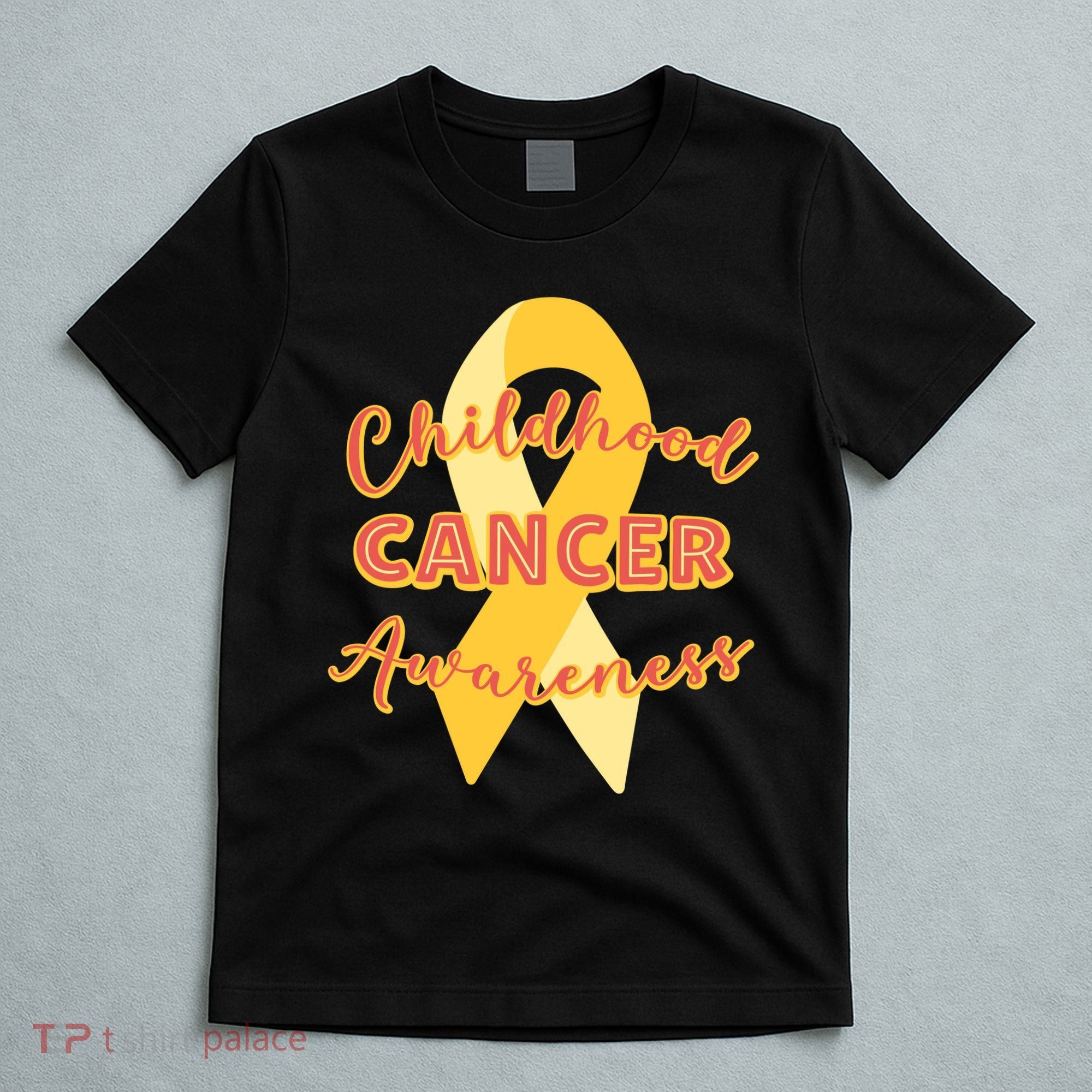 Childhood Cancer Awarebess Golden Gold Robbon T-Shirt
