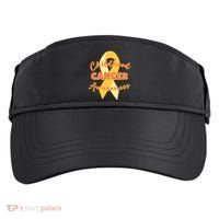 Childhood Cancer Awarebess Golden Gold Robbon Adult Drive Performance Visor thumb 0