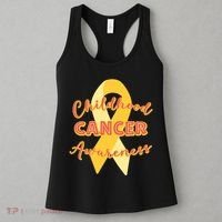 Childhood Cancer Awarebess Golden Gold Robbon Women's Tank Top thumb 3