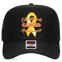 Childhood Cancer Awarebess Golden Gold Robbon Hat thumb 0