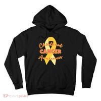 Childhood Cancer Awarebess Golden Gold Robbon Tall Hoodie thumb 0