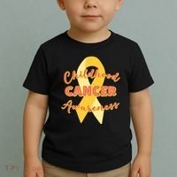 Childhood Cancer Awarebess Golden Gold Robbon Toddler T-Shirt thumb 2