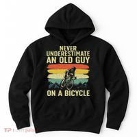 Cool Cycling Art For Grandpa Bicycle Riding Cycle Racing Hoodie thumb 0