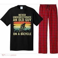 Cool Cycling Art For Grandpa Bicycle Riding Cycle Racing Pajama Set thumb 0