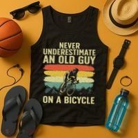 Cool Cycling Art For Grandpa Bicycle Riding Cycle Racing Tank Top thumb 4