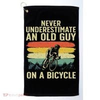 Cool Cycling Art For Grandpa Bicycle Riding Cycle Racing Golf Towel thumb 0