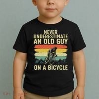 Cool Cycling Art For Grandpa Bicycle Riding Cycle Racing Toddler T-Shirt thumb 2