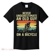 Cool Cycling Art For Grandpa Bicycle Riding Cycle Racing Kids T-Shirt thumb 0