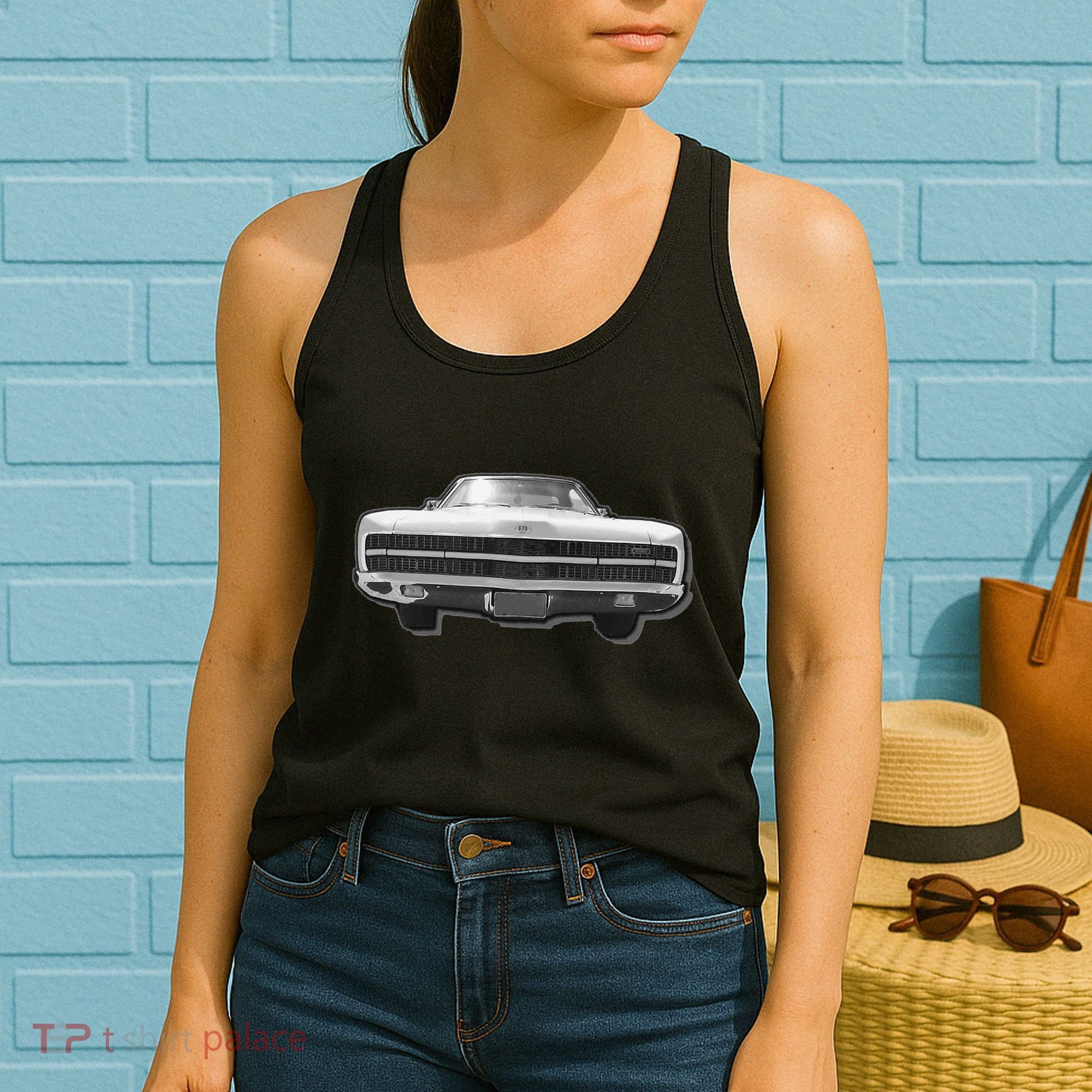 Classic Car Addict Cool Automotive Muscle Car Dad Father Day Gift Women's Tank Top