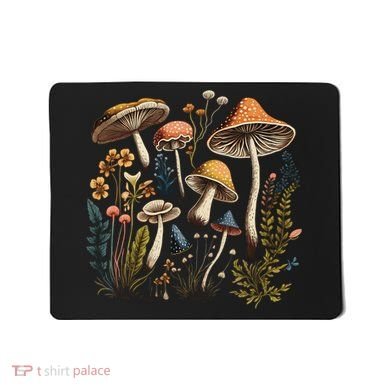 Cottage Core Aesthetic Mushrooms And Plants Gift Mousepad