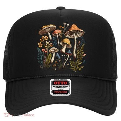 Cottage Core Aesthetic Mushrooms And Plants Gift Hat