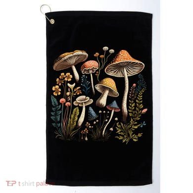 Cottage Core Aesthetic Mushrooms And Plants Gift Golf Towel