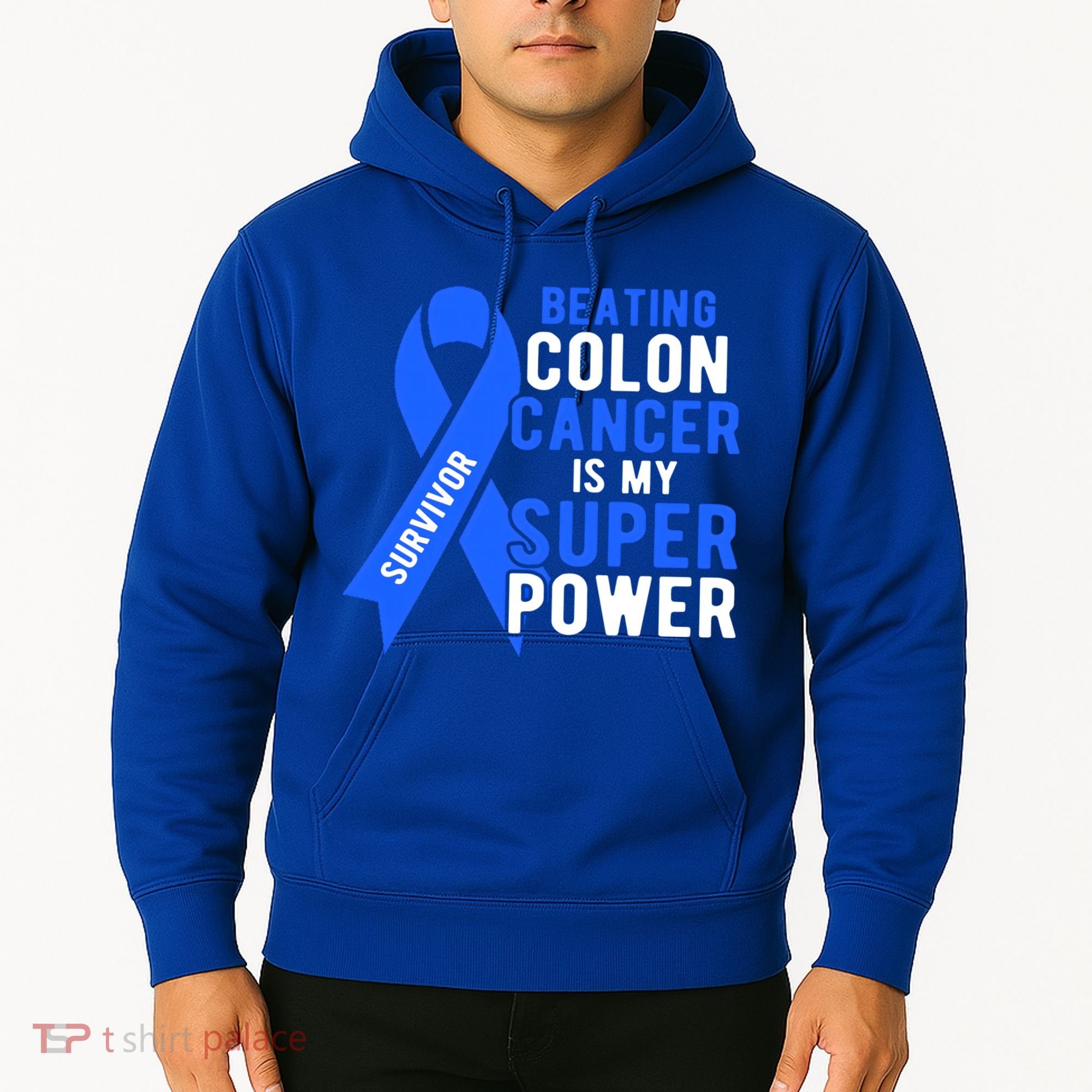 Colon Cancer Awareness Survivor Superpower Gift Hoodie