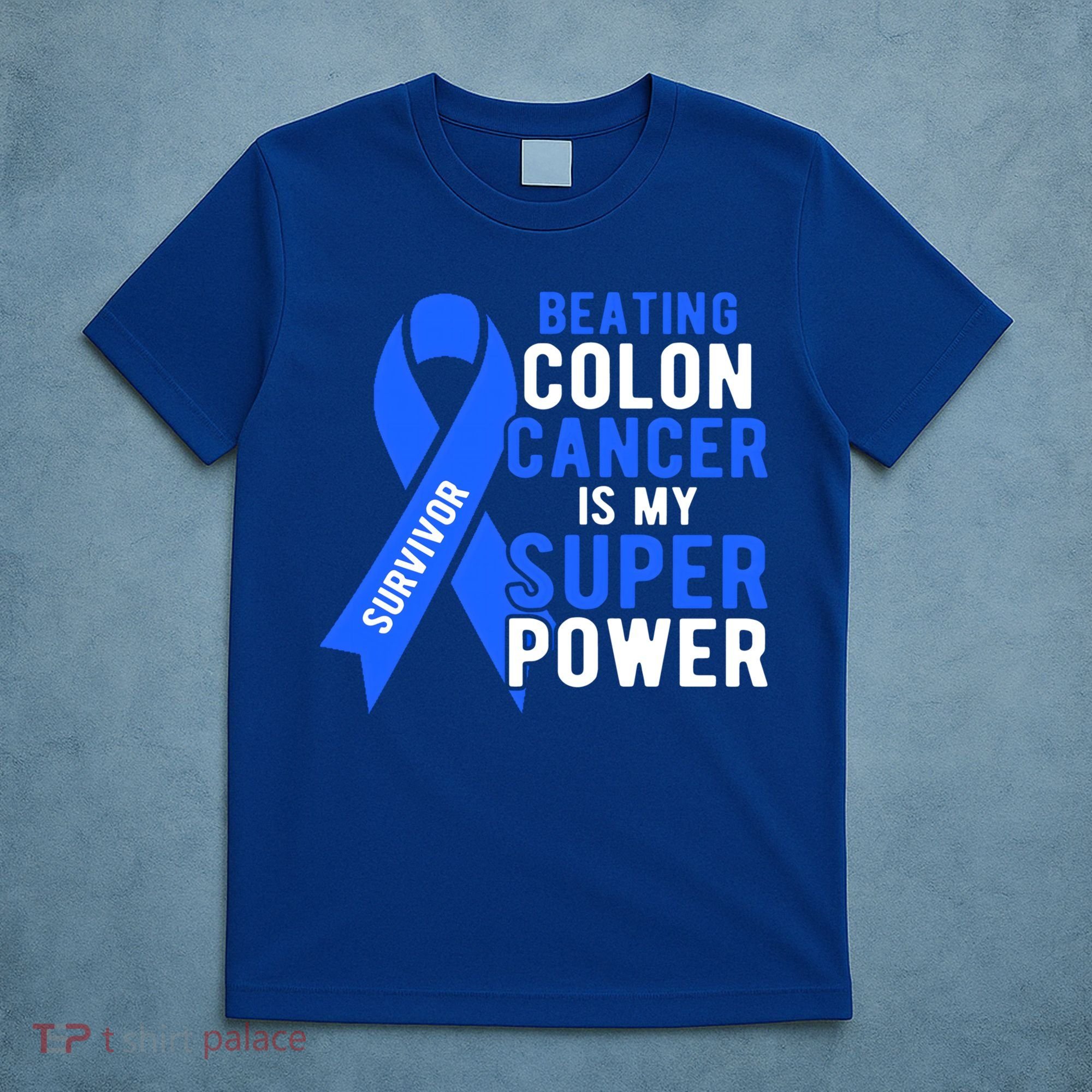 Colon Cancer Awareness Survivor Superpower Gift T-Shirt