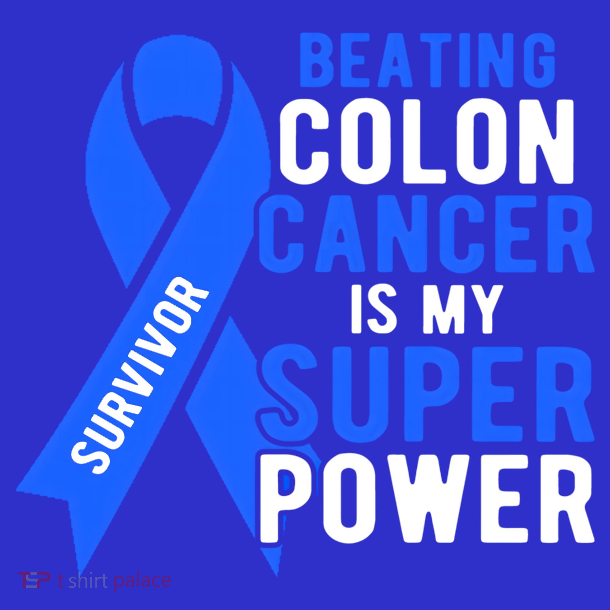 Colon Cancer Awareness Survivor Superpower Gift T-Shirt