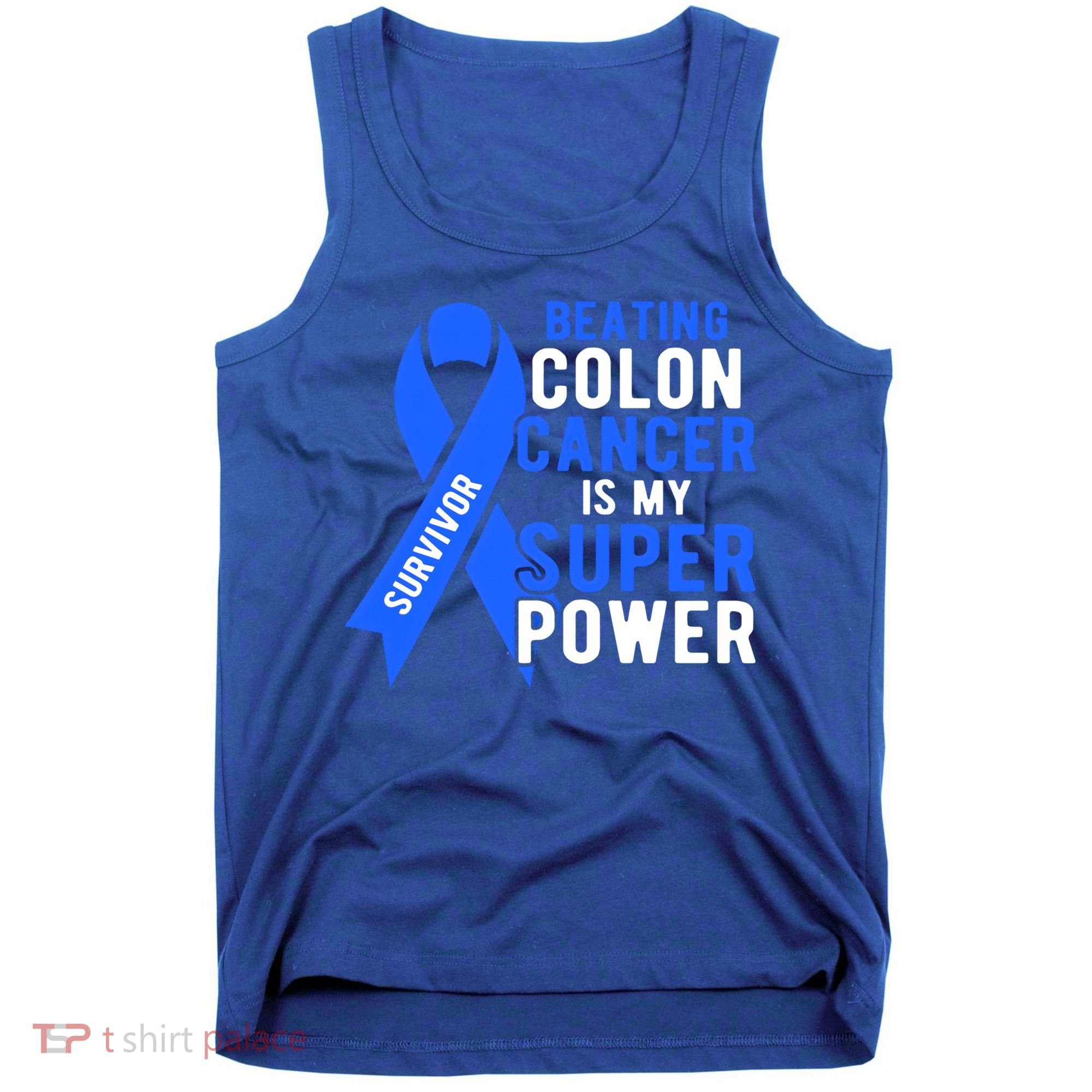 Colon Cancer Awareness Survivor Superpower Gift Tank Top