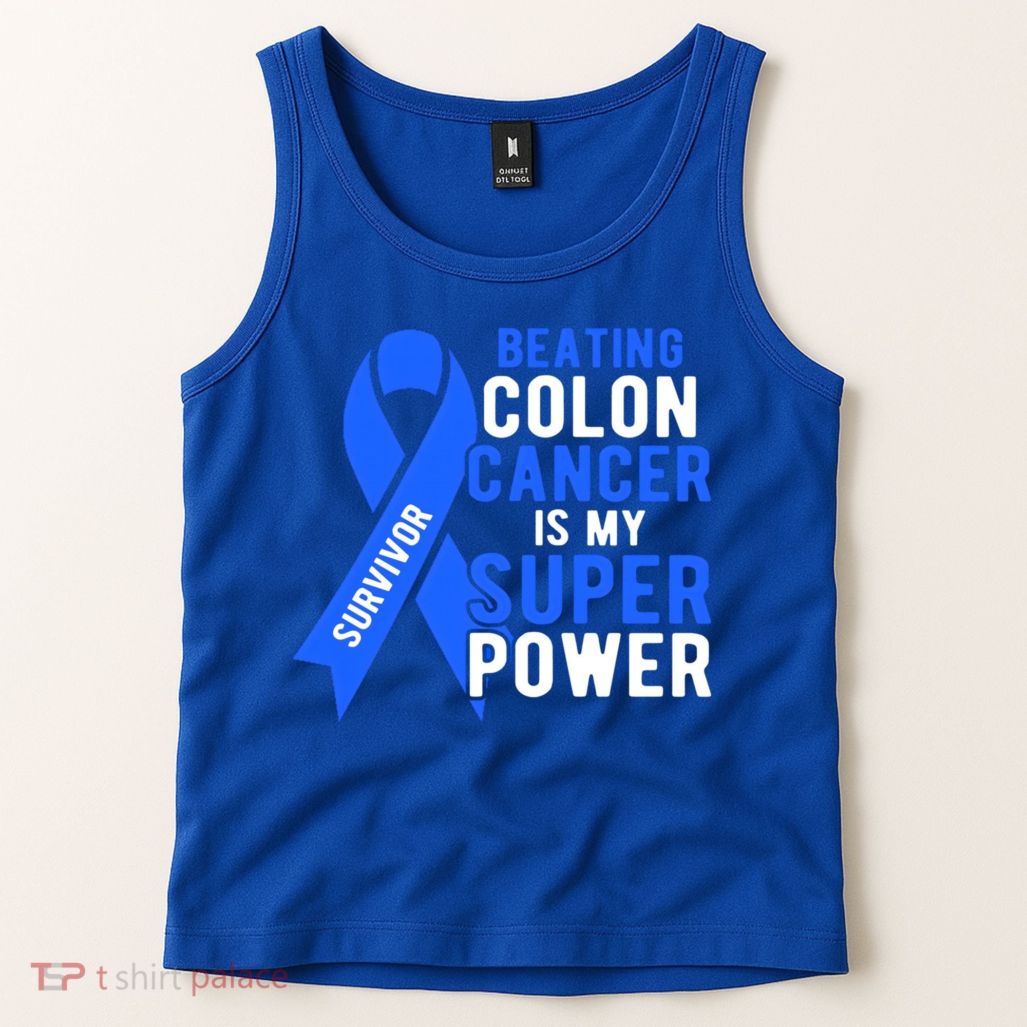 Colon Cancer Awareness Survivor Superpower Gift Tank Top