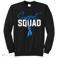 Colon Cancer Awareness Support Squad Blue Ribbon Sweatshirt thumb 0