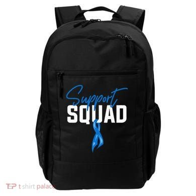 Colon Cancer Awareness Support Squad Blue Ribbon Backpack