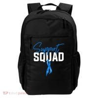 Colon Cancer Awareness Support Squad Blue Ribbon Backpack thumb 0
