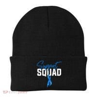 Colon Cancer Awareness Support Squad Blue Ribbon Beanie thumb 0