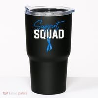 Colon Cancer Awareness Support Squad Blue Ribbon Tumbler thumb 0